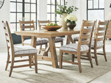 Ridgester Light Brown Extendable Dining Room Set from Ashley - Luna Furniture