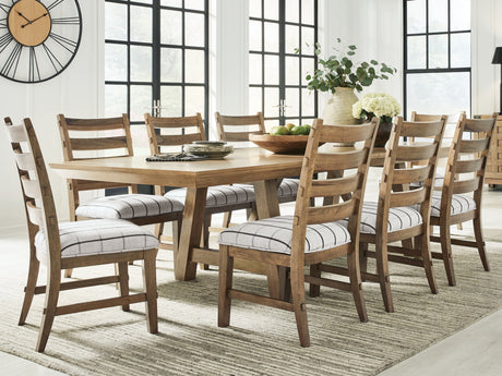 Ridgester Extension Dining Table and 8 Chairs from Ashley - Luna Furniture