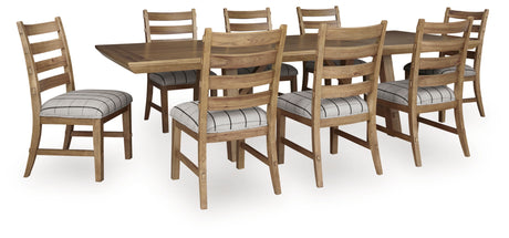 Ridgester Extension Dining Table and 8 Chairs from Ashley - Luna Furniture