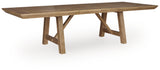 Ridgester Light Brown Extendable Dining Room Set from Ashley - Luna Furniture