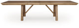 Ridgester Light Brown Extendable Dining Room Set from Ashley - Luna Furniture