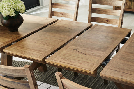 Ridgester Extension Dining Table and 8 Chairs from Ashley - Luna Furniture
