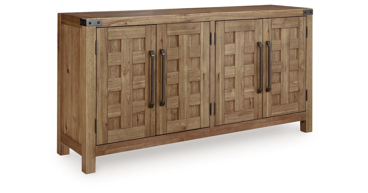 Ridgester Light Brown Dining Server from Ashley Furniture - Luna Furniture