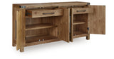 Ridgester Light Brown Dining Server from Ashley Furniture - Luna Furniture