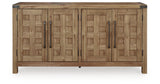 Ridgester Light Brown Dining Server from Ashley Furniture - Luna Furniture