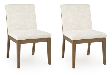 Marxmore Beige/Brown Dining Chair, Set of 2 from Ashley - Luna Furniture