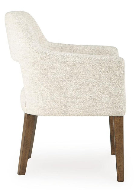 Marxmore Beige/Brown Dining Arm Chair, Set of 2 from Ashley - Luna Furniture
