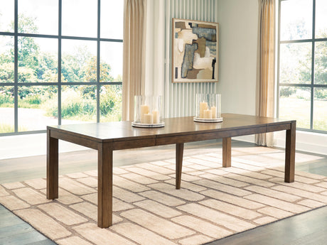 Marxmore Brown Dining Butterfly Extension Table from Ashley - Luna Furniture