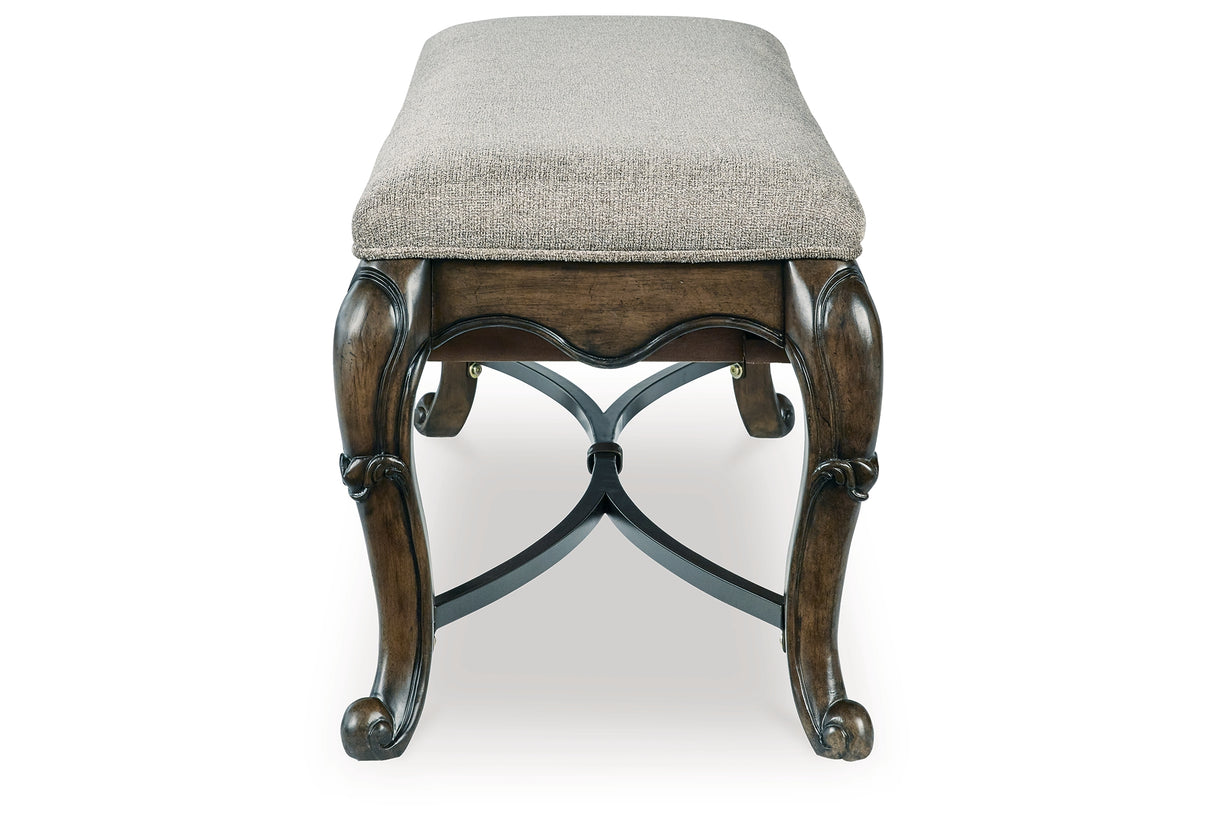 Maylee Dark Brown 63" Dining Bench from Ashley Furniture - Luna Furniture