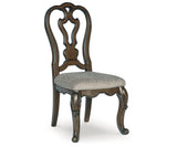 Maylee Dark Brown Dining Table and 6 Chairs from Ashley Furniture - Luna Furniture