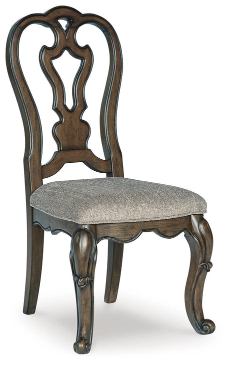 Maylee Dark Brown Dining Table and 10 Chairs from Ashley - Luna Furniture
