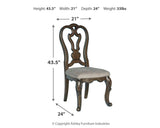 Maylee Dark Brown Dining Table and 10 Chairs from Ashley Furniture - Luna Furniture