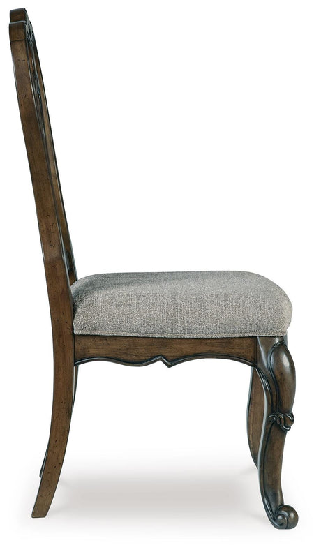 Maylee Dark Brown Dining Table and 10 Chairs from Ashley - Luna Furniture