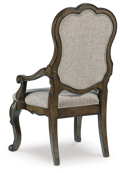 Maylee Dark Brown Dining Table and 10 Chairs from Ashley - Luna Furniture