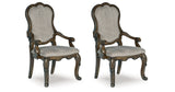 Maylee Dining Table and 4 Chairs and Bench in Dark Brown from Ashley Furniture - Luna Furniture