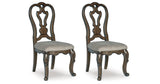 Maylee Dark Brown Dining Chair, Set of 2 from Ashley Furniture - Luna Furniture