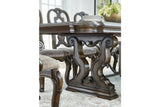 Maylee Dark Brown Dining Extension Table from Ashley - Luna Furniture