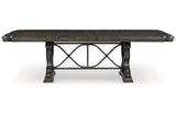 Maylee Dark Brown Dining Extension Table from Ashley - Luna Furniture