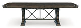 Maylee Dark Brown Dining Table and 4 Chairs from Ashley Furniture - Luna Furniture