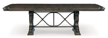 Maylee Dark Brown Dining Table and 4 Chairs from Ashley - Luna Furniture