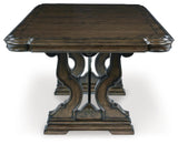 Maylee Dark Brown Dining Extension Table from Ashley - Luna Furniture