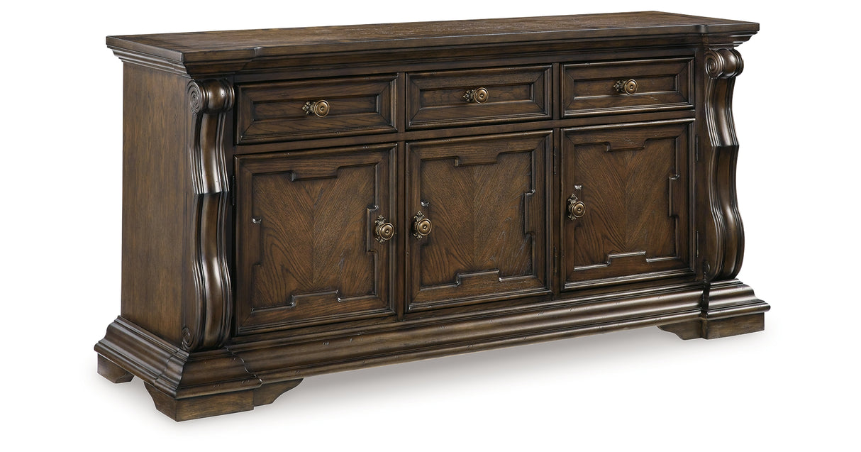 Maylee Dark Brown Dining Buffet from Ashley Furniture - Luna Furniture
