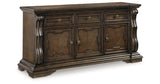 Maylee Dark Brown Dining Buffet from Ashley Furniture - Luna Furniture