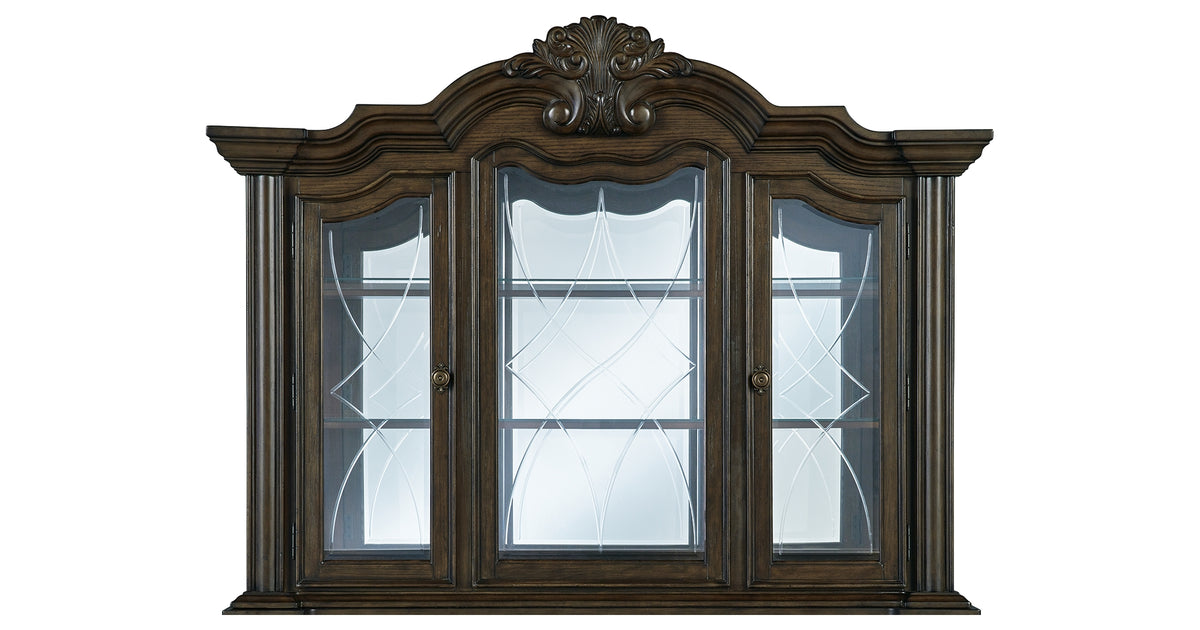 Maylee Dark Brown Dining Hutch from Ashley - Luna Furniture