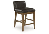Cabalynn Light Brown Counter Height Barstool, Set of 2 from Ashley - Luna Furniture