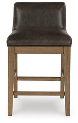 Cabalynn Light Brown Counter Height Dining Table and 4 Barstools from Ashley Furniture - Luna Furniture
