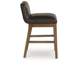 Cabalynn Light Brown Counter Height Barstool, Set of 2 from Ashley - Luna Furniture