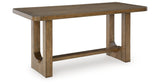Cabalynn Light Brown Counter Height Dining Table and 6 Barstools from Ashley Furniture - Luna Furniture