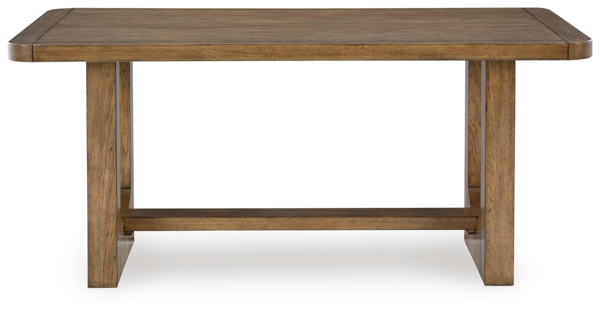 Cabalynn Light Brown Counter Height Dining Table and 4 Barstools from Ashley Furniture - Luna Furniture