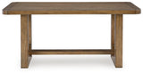 Cabalynn Light Brown Counter Height Dining Table and 4 Barstools from Ashley Furniture - Luna Furniture