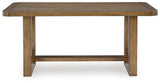 Cabalynn Light Brown Counter Height Dining Table and 4 Barstools from Ashley Furniture - Luna Furniture
