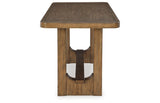 Cabalynn Light Brown Counter Height Dining Table and 4 Barstools from Ashley Furniture - Luna Furniture