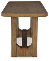 Cabalynn Light Brown Counter Height Dining Table and 4 Barstools from Ashley Furniture - Luna Furniture