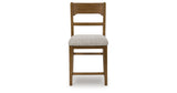 Cabalynn Oatmeal/Light Brown Counter Height Barstool, Set of 2 from Ashley Furniture - Luna Furniture