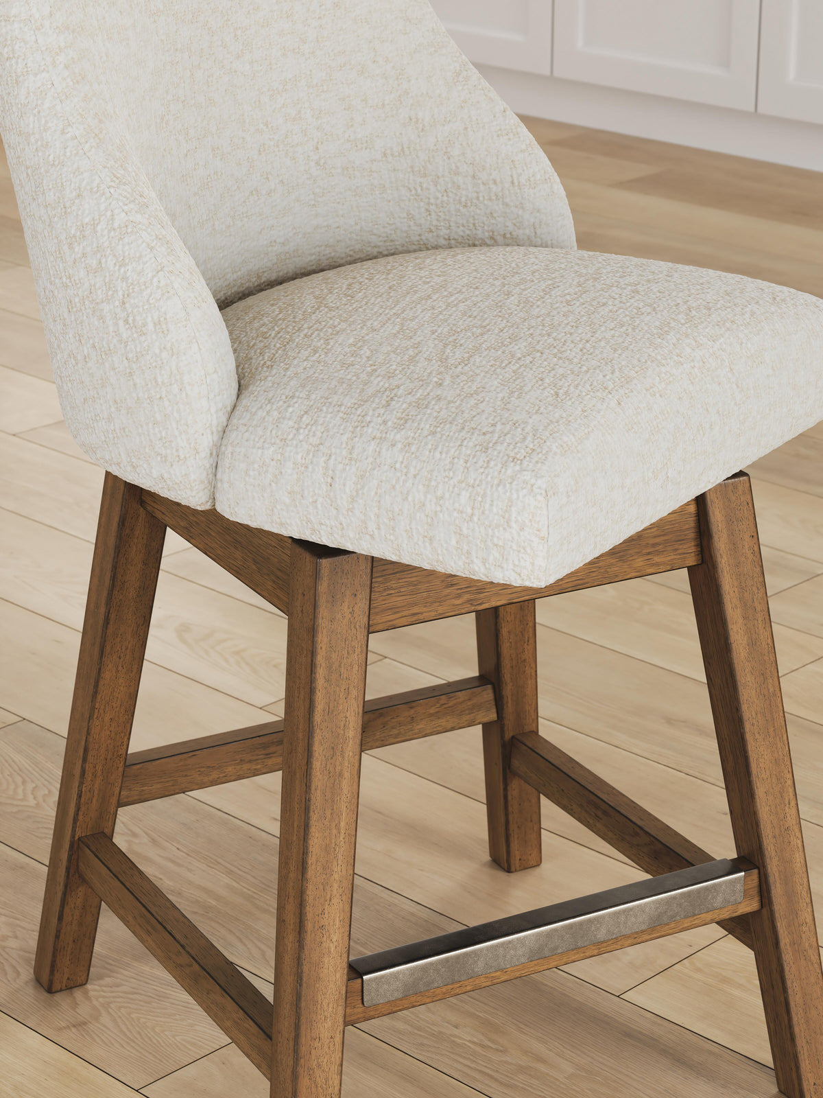 Cabalynn Counter Height Dining Table and 6 Barstools in Light Brown from Ashley - Luna Furniture