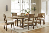Cabalynn Light Brown Dining Table and 6 Chairs from Ashley - Luna Furniture