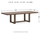 Cabalynn Light Brown Extension Dining Table and 4 Chairs from Ashley Furniture - Luna Furniture