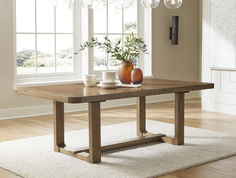 Cabalynn Light Brown Extension Dining Room Set from Ashley - Luna Furniture
