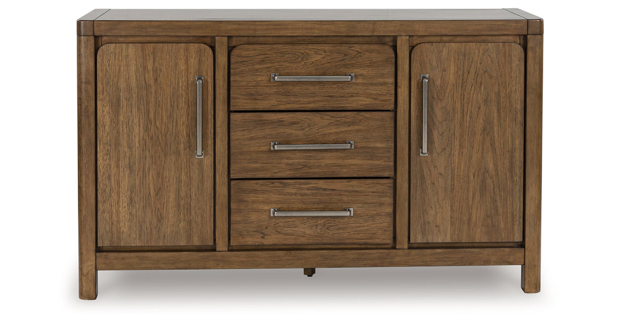 Cabalynn Counter Height Dining Table and 4 Barstools with Storage in Light Brown from Ashley - Luna Furniture