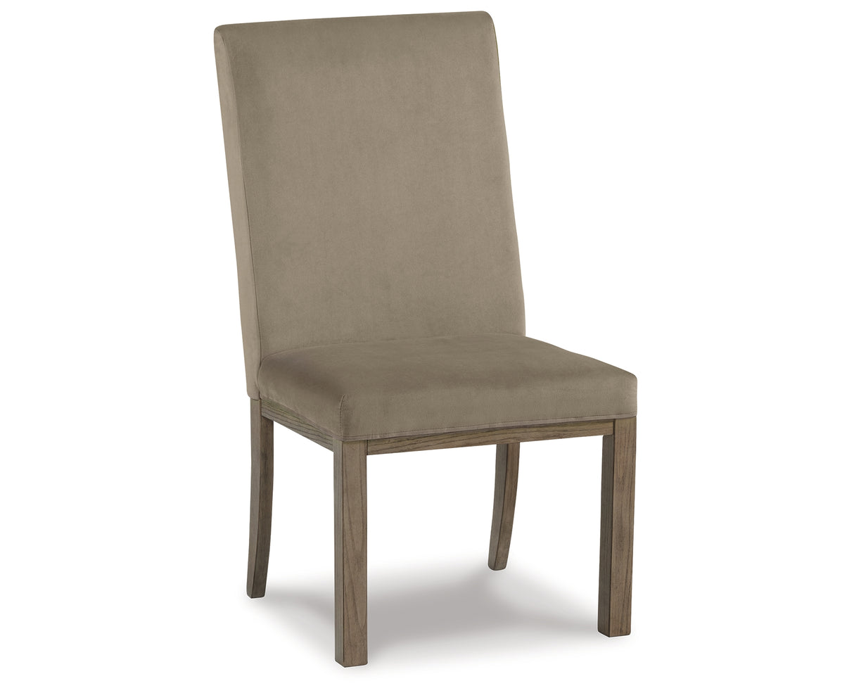 Chrestner Gray Dining Table and 4 Chairs from Ashley Furniture - Luna Furniture