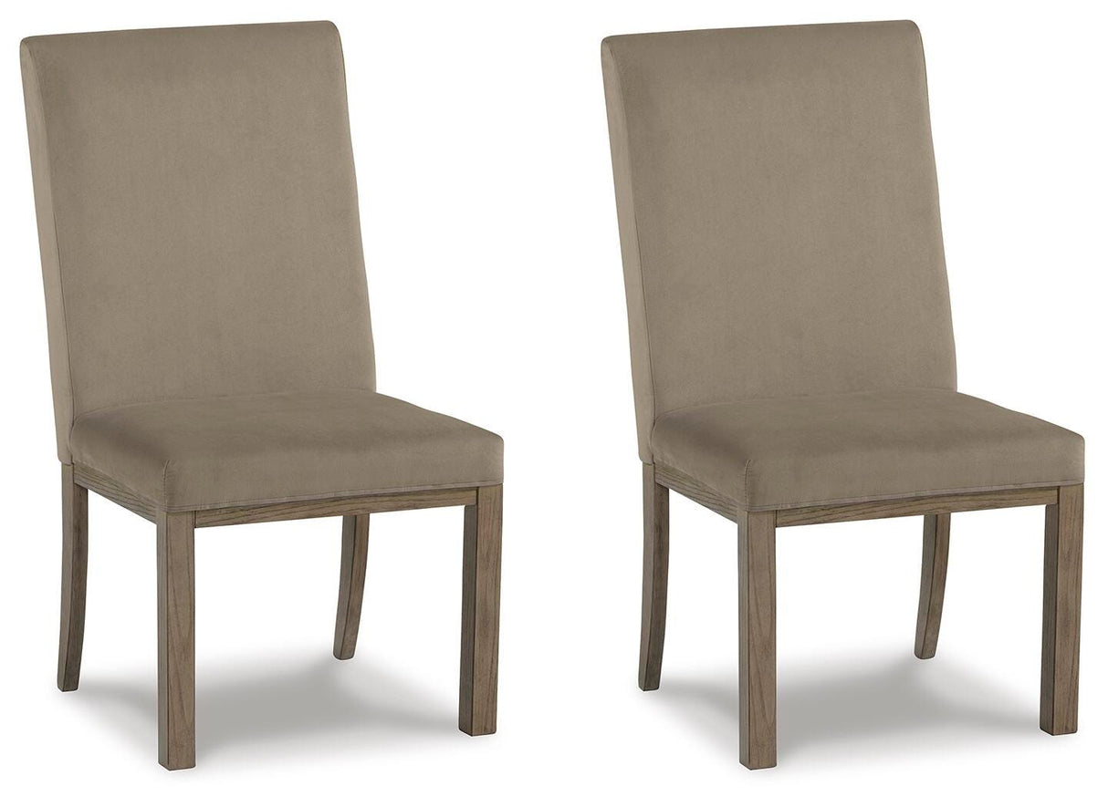 Chrestner Gray Dining Chair, Set of 2 from Ashley - Luna Furniture