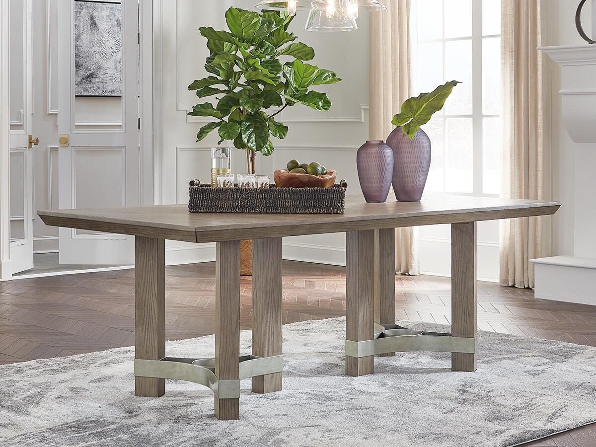 Chrestner Gray Dining Table from Ashley Furniture - Luna Furniture