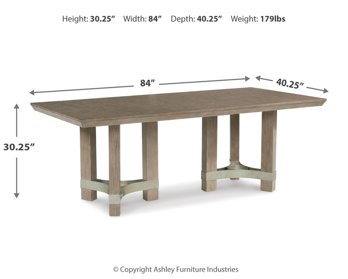Chrestner Gray Dining Table and 4 Chairs from Ashley Furniture - Luna Furniture
