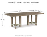 Chrestner Gray Dining Table and 4 Chairs from Ashley Furniture - Luna Furniture