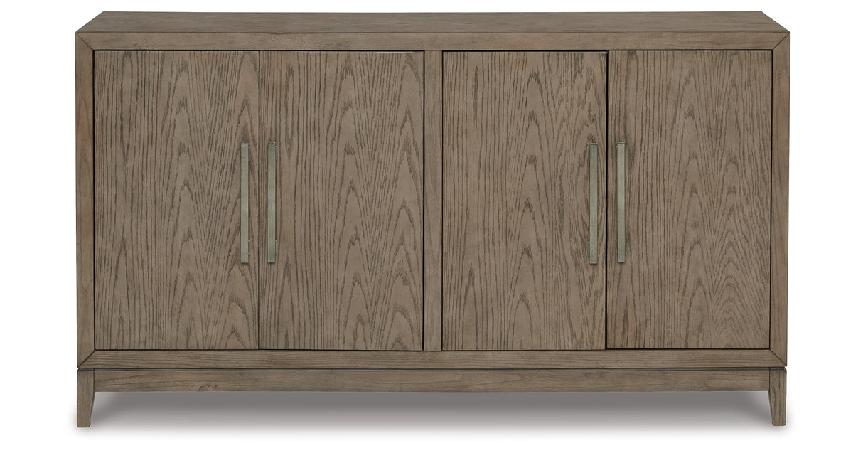 Chrestner Gray Dining Server from Ashley Furniture - Luna Furniture
