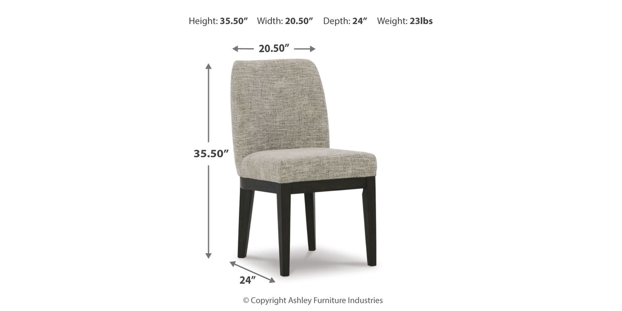 Burkhaus Dark Brown Dining Table and 6 Chairs from Ashley Furniture - Luna Furniture